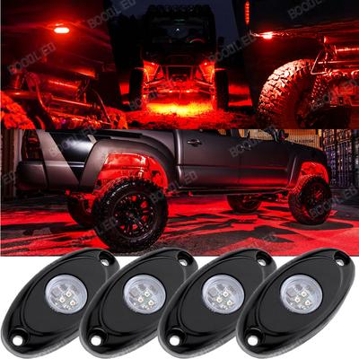 4 Pods LED Rock Light Kit for Jeep ATV SUV Offroad Car Truck Boat Waterproof Underglow LED Neon Lights.