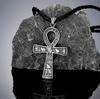Starověké egyptské náhrdelníky Ankh Cross pro muže a ženy z nerezové oceli, věčný život, přívěsek, unisex, amulet, šperky, klíčenka, lano