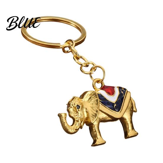 Elephant Shape Keychain Zinc Alloy Keychain  Animal Car Key Ring Holder  Hanging Bag Ornament Handbags Backpacks Charm Decorative Accessory