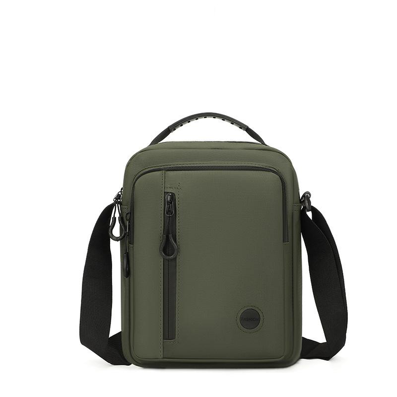Men's Shoulder Bag Large Capacity Outdoor Commuter Mobile Phone Bag Water-Repellent Business Handbag