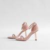 Fashion Women's High Heels 2025 New Sexy Thin High Heels Sandals Fashionable Leather Open Toe Comfortable Women's Shoes Zapatos De Mujer