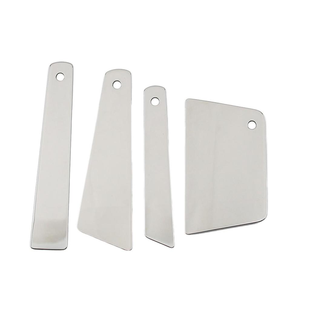 Handmade Stainless Steel Leather Glue Scraper - Easy-Clean DIY Shaping & Coating Tool