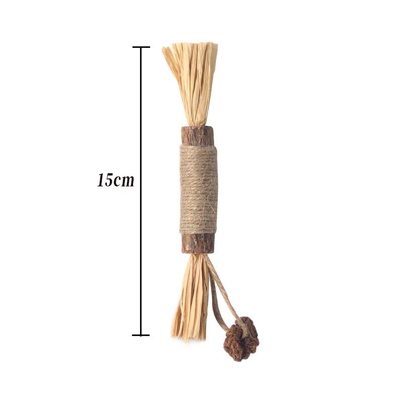 

Cat Toys Silvervine Chew Stick Polygonum Kitty Raffia Grass Pet Supplies Cleaning Teeth Stick Pet Bite Hemp Rope Cat Toy