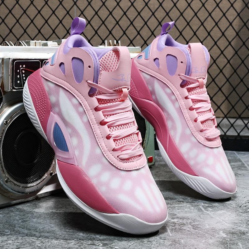 Mens Basketball Shoes Low Top With Full-Length Air Cushion Lightweight Durable Rubber Sole Outdoor Court Running