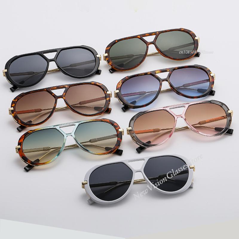 Vintage Sunglasses Women Gradient Lens Punk Unisex Stylish Shades UV400 Protection Retro Fashion