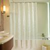 Waterproof Bathroom Shower Curtain Transparent Bathroom Curtain with Hooks Thickened Bathing Sheer Wide Bath Curtain