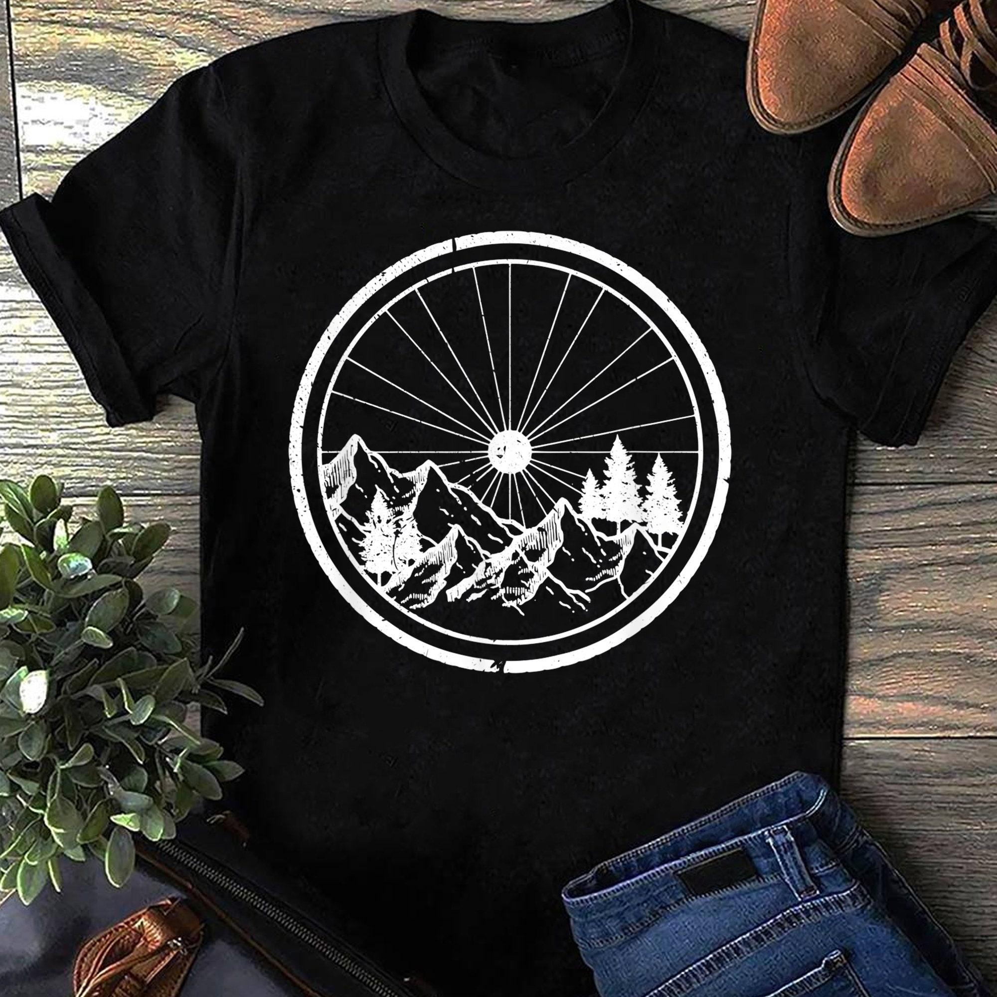 Best Cycling Mountain Biking Dad Women T Shirts Cotton Tops S чёрный
