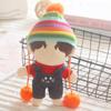 Toy Accessories Cartoon Animal Pattern Plush Suspender Pants Knited Hat Doll Clothes Mini Overalls