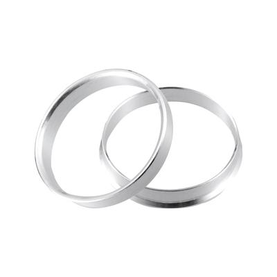 ACROPIX טבעת מרכז גלגל לרכב אוניברסלית גוון כסף 54.1 מ"מ-56.1 מ"מ 2 יחידות