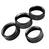 4Pcs Air Condition Headlight Knob Rings AC Control Switch Button Decorative Ring Cover For Jeep For Wrangler For JL 2018-