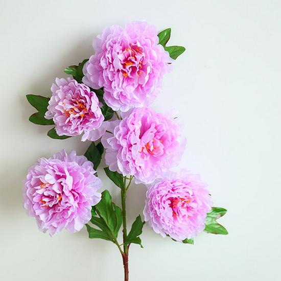 Peony Silk Flower: Large, Single-Head Tabletop/Floor Decoration