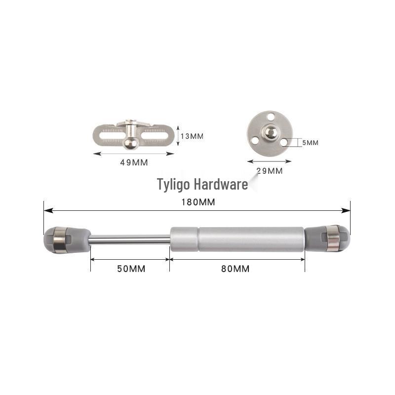 6-8 Inch Gas Spring Furniture Support: Aluminum Frame Telescopic Rod for Narrow Cabinet Doors