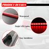For Renault Clio II 1998-2005 Clio III 2005-2012 1PC High Mount LED Center Third Brake Stop Light Lens Lamp Rear Window Safety