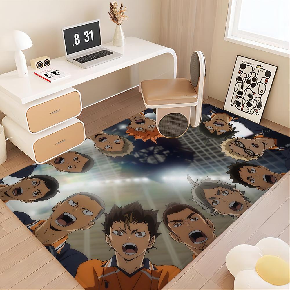 H-Haikyuu Anime Floor Mat Rectangle Anti-slip Home Soft Badmat Front Door Indoor Outdoor Mat Hotel Decor Mat