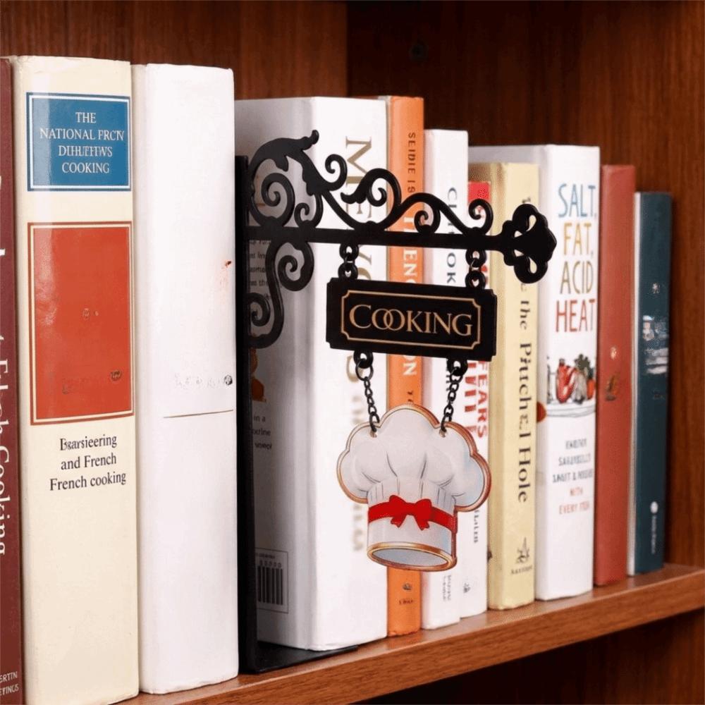 Creative Metal Book Divider Lightweight Library Wall Bookshelf Book Partition Board Book Shelf
