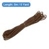 Uxcell Twisted Cord Trim 5 Yard 3mm 3-Ply Twine Braided Rope Shiny Thread String for Craft Gift Bag Curtain Christmas Decor