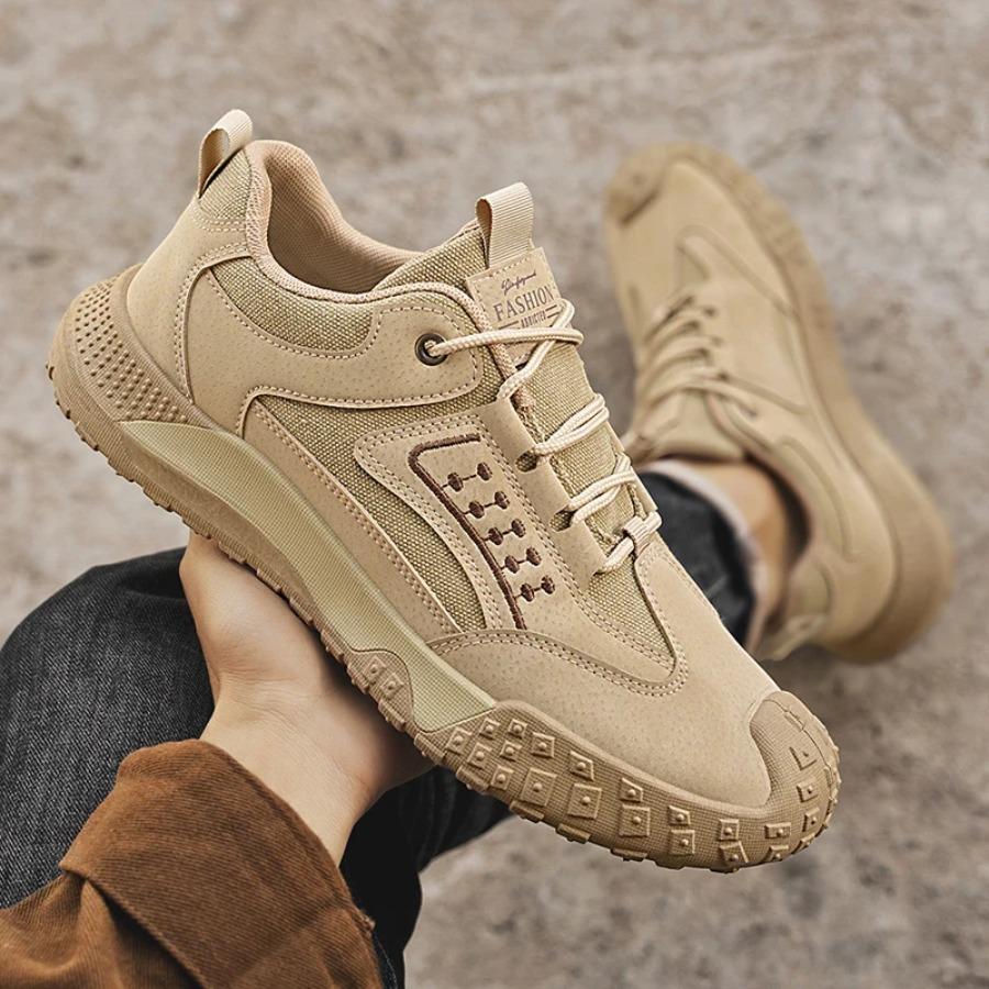 2025 Men's Spring and Autumn Breathable Outdoor Hiking Tooling Men's Shoes Running Soft Sole Casual Sports Shoes New Men Shoes