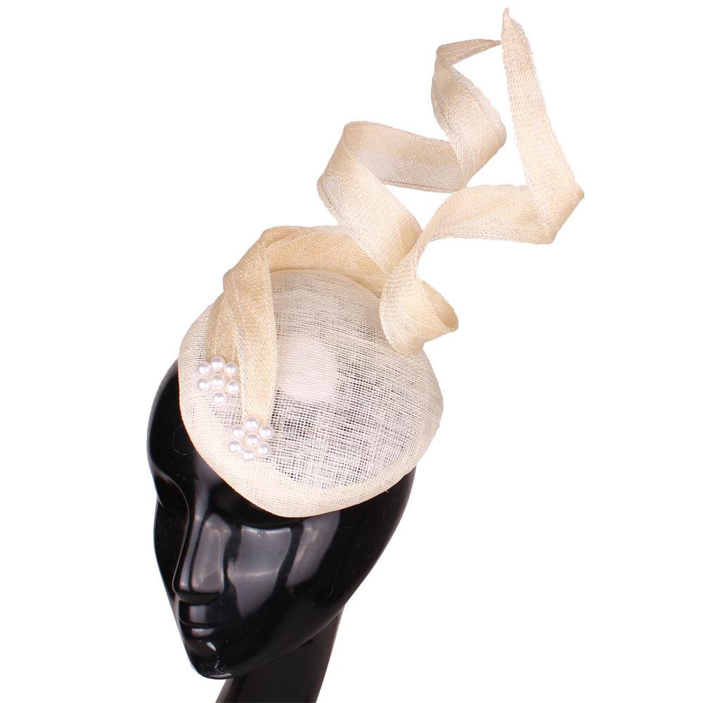 

High-Quality Hemp Yarn Aristocratic Headgear, New Fashionable European And American Style Hair Accessories, Hairpins, And High-End Top Hat