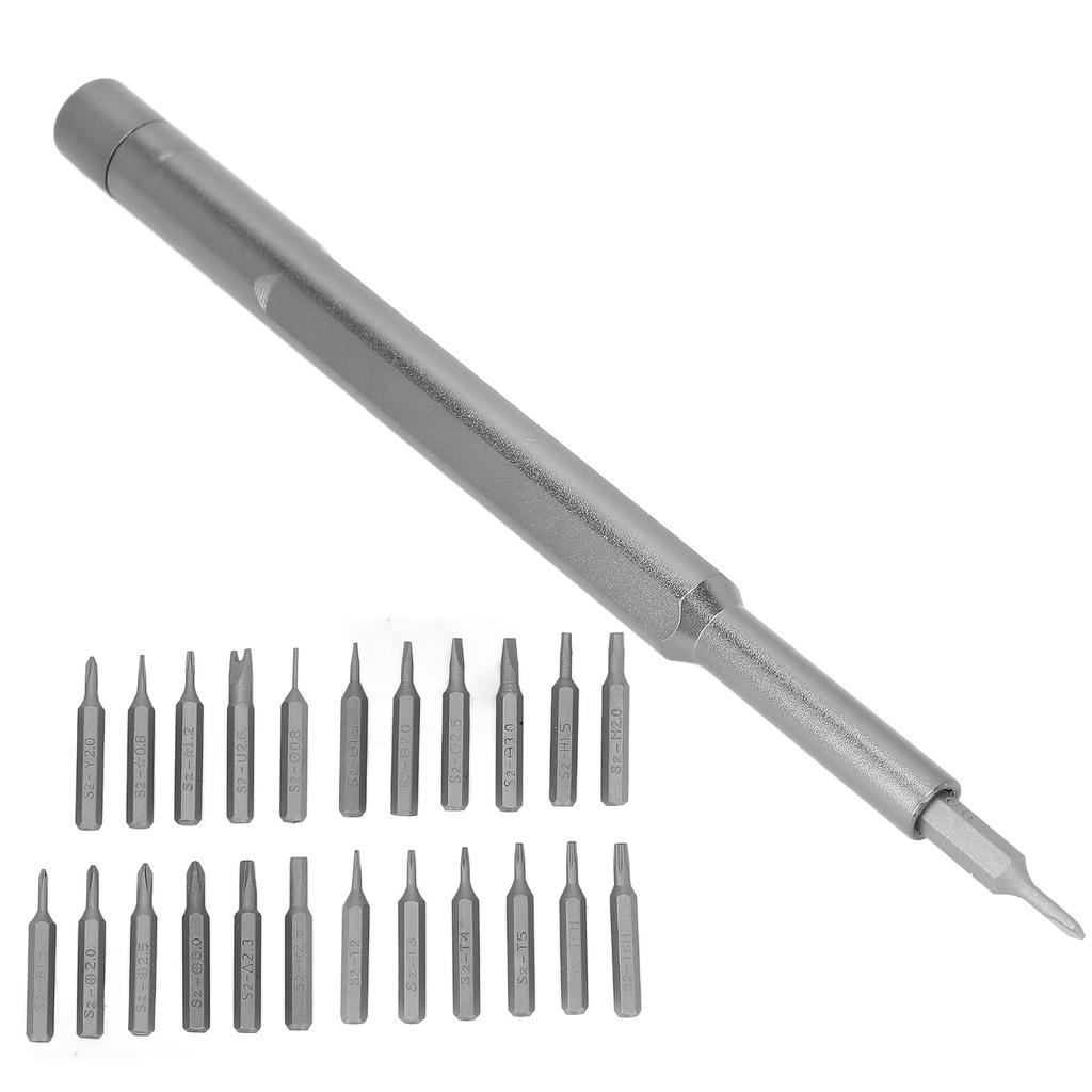 24 in 1 Schraubendreher Multifunktionale Uhrenreparatur Manuell Magnetisches Schraubendreher-Set zum Reparieren
