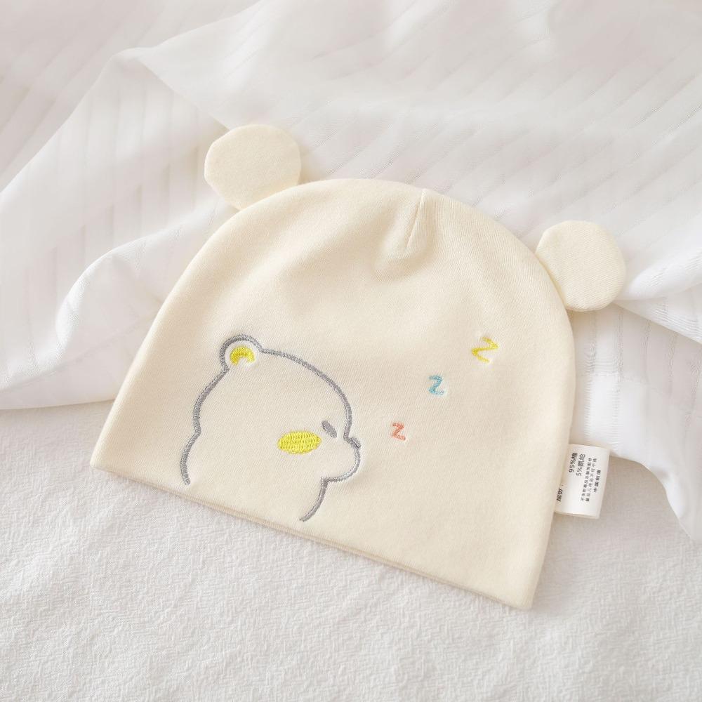 0-3 Months Baby Fetal Cap Print Infants Beanie Cap Windproof Newborn Hats  Autumn