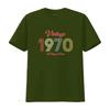 Vintage 1970 1974 Original Part T Shirt Retro Style 50th Birthday For Unisex Vintage Graphic Top For Everyday Wear