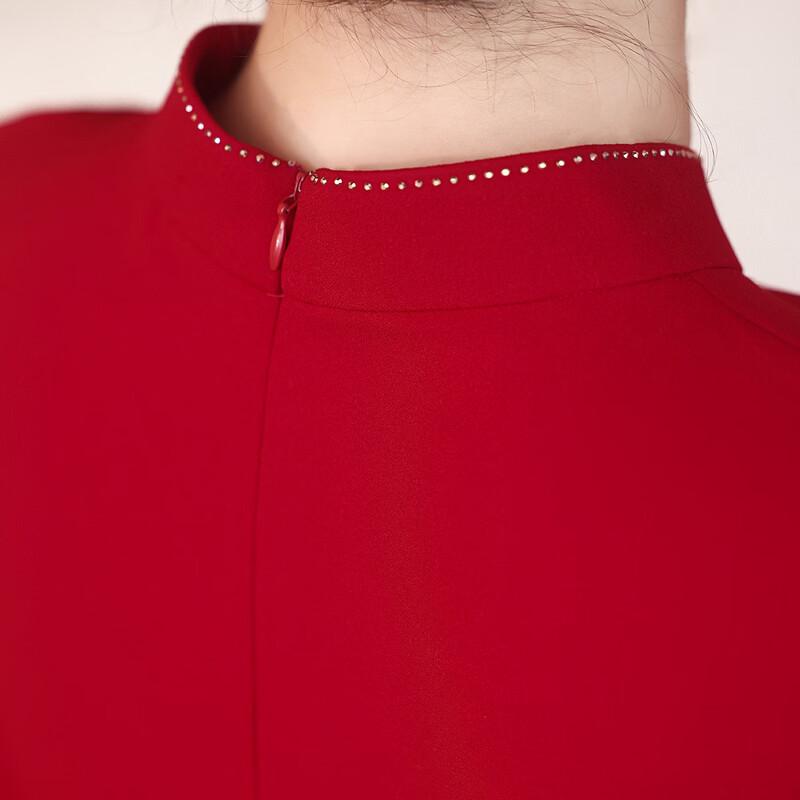 Vestido Elegante Pastor de Siete Mangas para Madre de la Novia