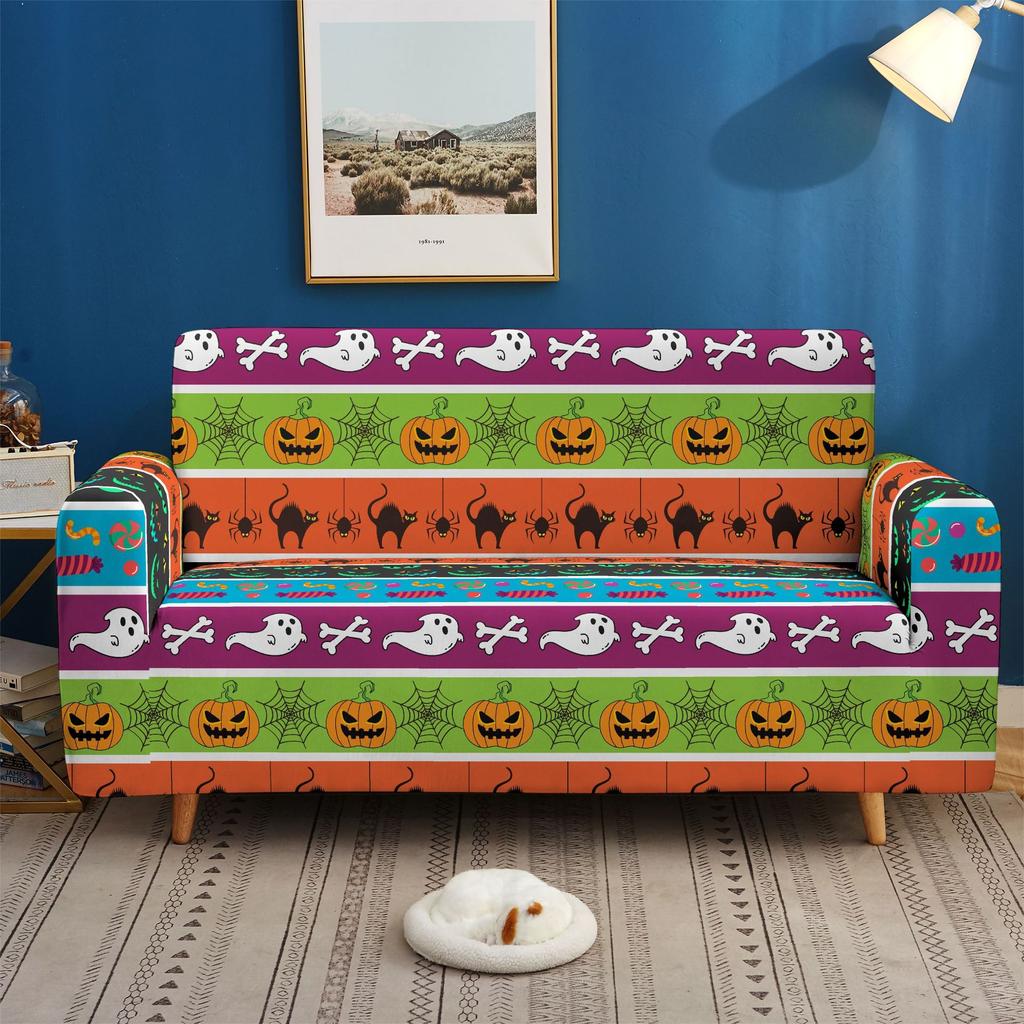 Halloween Funny A Piao Sofa Cover Elastic All-Inclusive Multi-Person Combination Sofa Cover