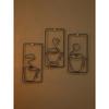 Wall Mounted Black Iron Art Minimalist Home Decor Indoor Outdoor Hanging Ornament