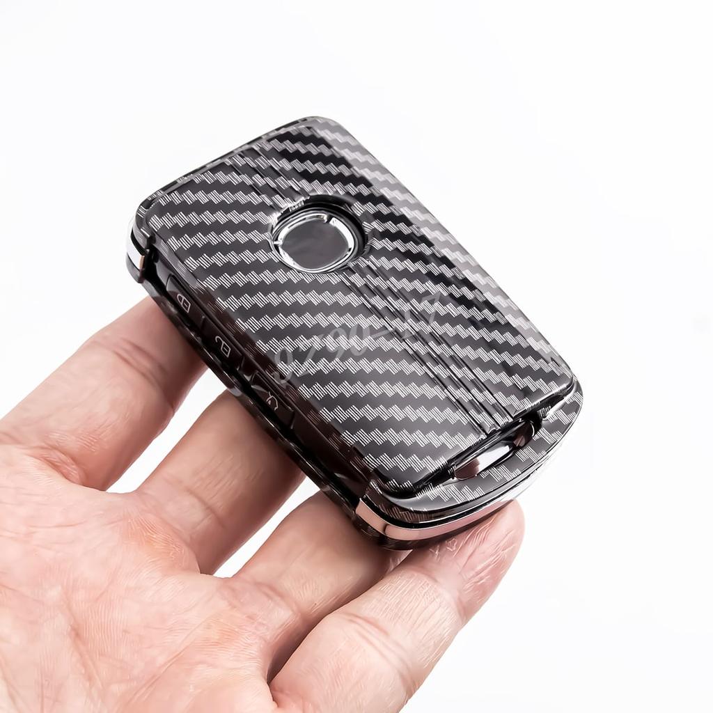 Carbon Fiber Smart Key Cover For Mazda 3 6 Cx30 Cx50 Cx5 Cx9 Mx5 Cx90 Accessories
