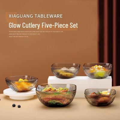 Conjunto de Jantar de Vidro BOLIDOMI Cinco Peças