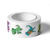 500 Alien Dinosaur Stickers per Roll - 2.5cm DIY for Skateboards, Suitcases, Handbooks