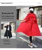 Women's Korean Style 3-in-1 Reversible Long Cotton Parka with Removable Liner and Slimming Waist