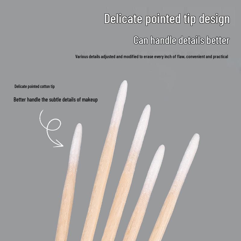 Double-Ended Cotton Swab for Nail Art - Fine, Pointed, Disposable Beauty Tool