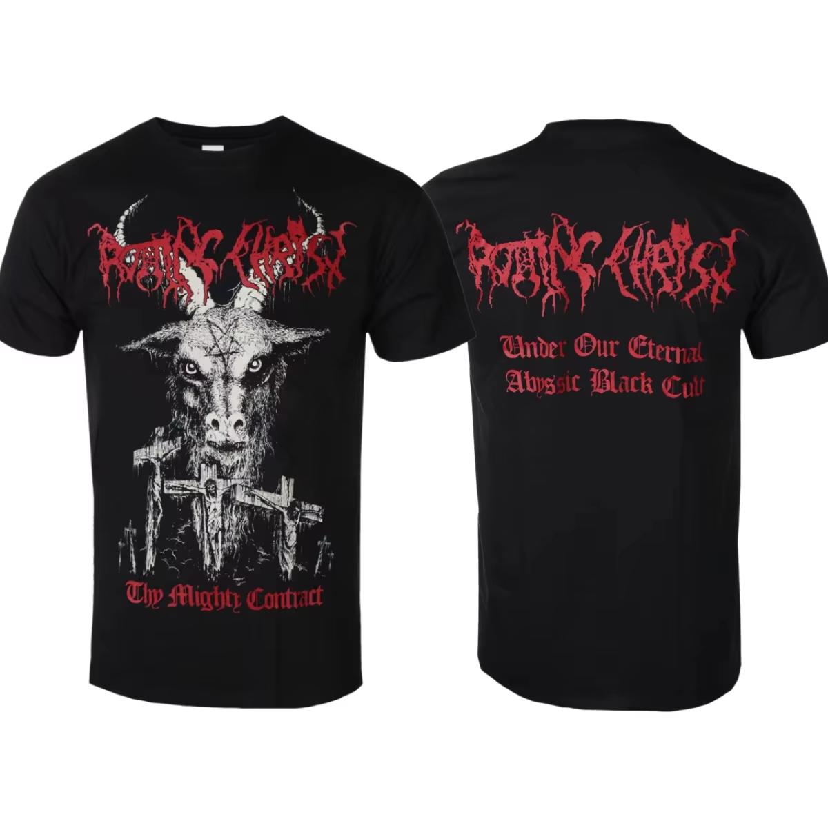 Rotting Christ Thy Mighty Contract Pattern Print 100Cotton Hot Sale Unisex Shirt 2026new Summer Fashion Casual Neck Unisex TShirt 2XL