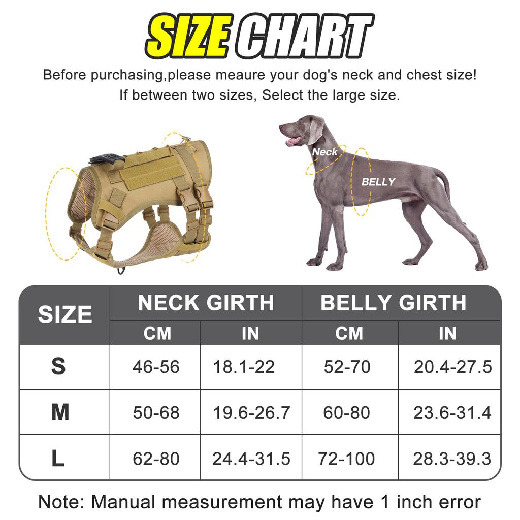 Taktischer Hund mit Brust- und Rückengurten zur Verhinderung von Ausbruch und Explosion, Speziell entwickelt für mittelgroße bis große Haustiere