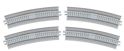 TOMIX N Gauge Viaduct PC Rail HC541-15-PC (F) Set of 4 1876 Model Railway Supplies