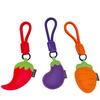 Cartoon Vegetable Keychain Carrot Car Keyring Fashion PU Leather Bag Pendant  Girl/Boy
