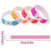 50/100Pcs Neon Stripe Paper Wristbands Waterproof Fluorescent Disposable Safety Wristbands For Concerts, Parties, Events