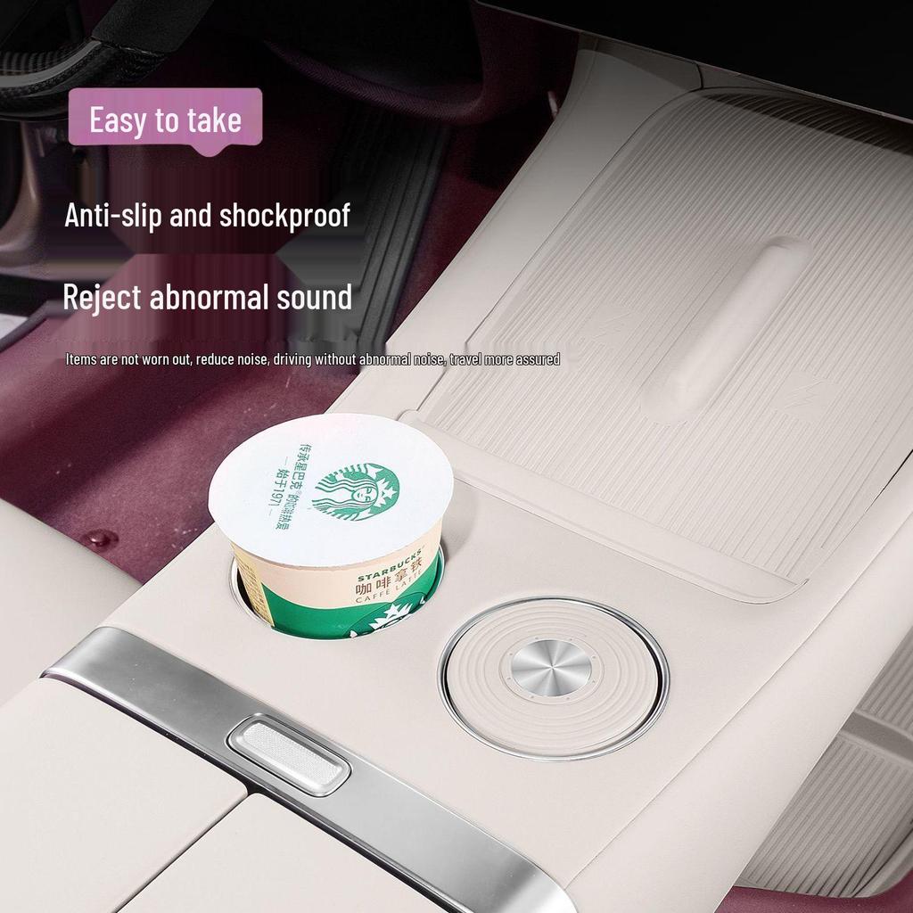 Anti-Slip Silicone Pad for Xiaomi YU7 Wireless Charger, Cup Holder, and Car Décor