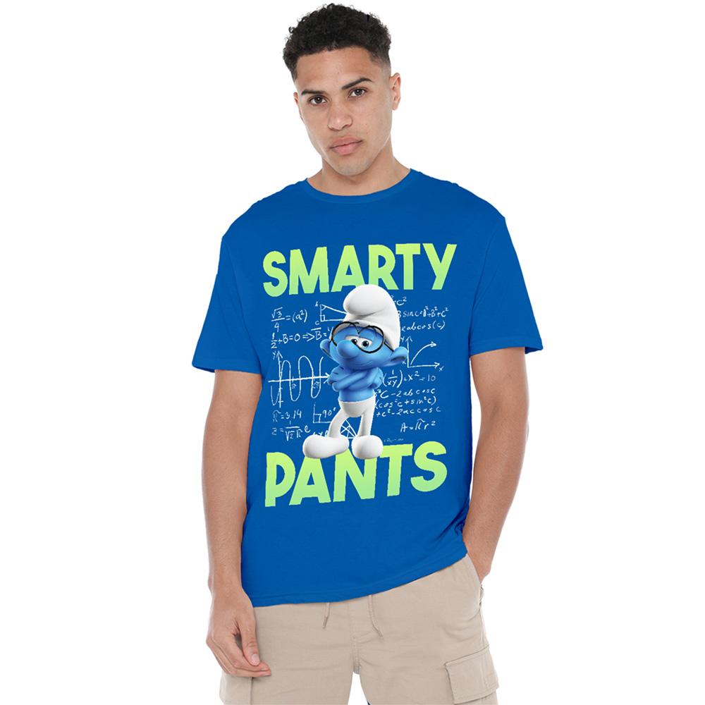 The Smurfs Unisex Adult Smarty Pants T-Shirt