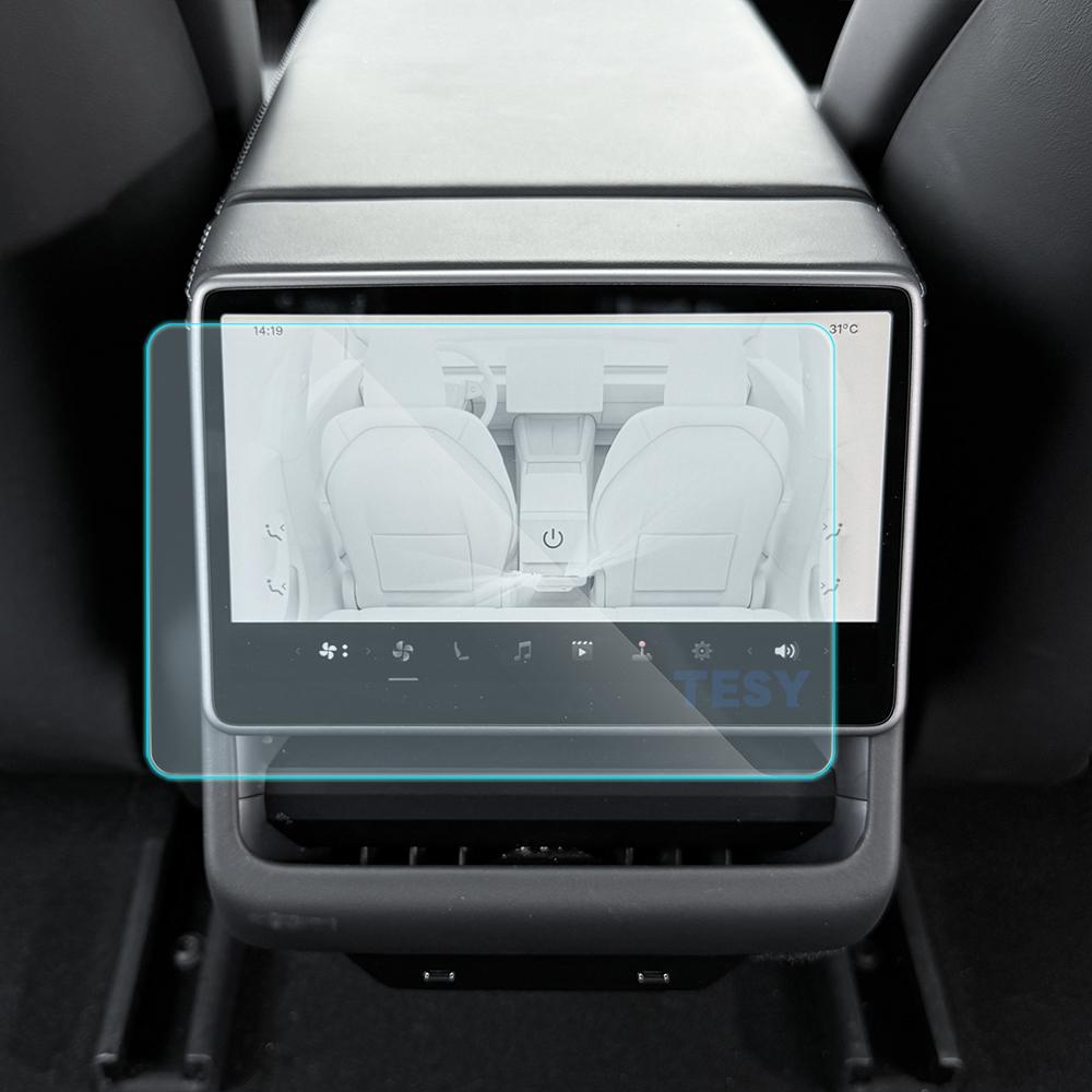 Tempered Glass Film Protector for New Tesla Model Y Launch Juniper 2025 Model 3 Highland 2024  Rear Center Control Protective