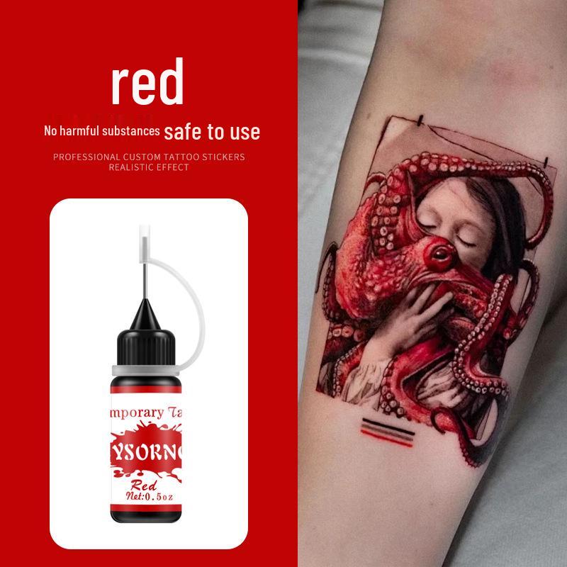 Stylish Plant-Based Colored Henna Juice Tattoo Cream - Waterproof & Long-lasting