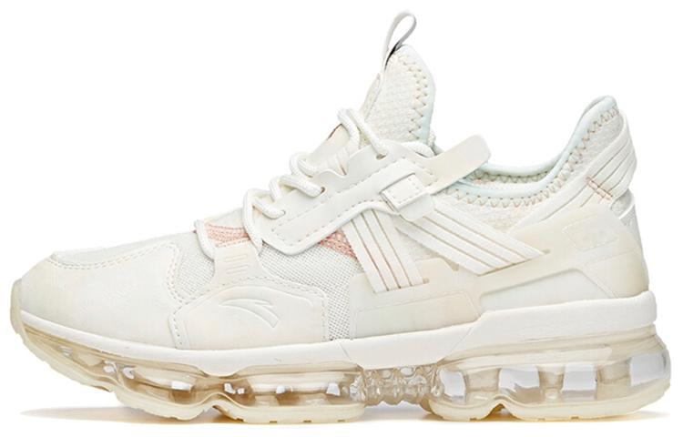 Women's Sneakers Anta Running Collection Full Length Air Cushion Low top Running Shoes Women's Ivory White