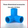 1Pc PVC Pipe Connectors Inside Diameter 20/25/32mm Elbow Tee 4 5 6 Ways Fittings Water Supply Pipe Fittings Equal Connectors
