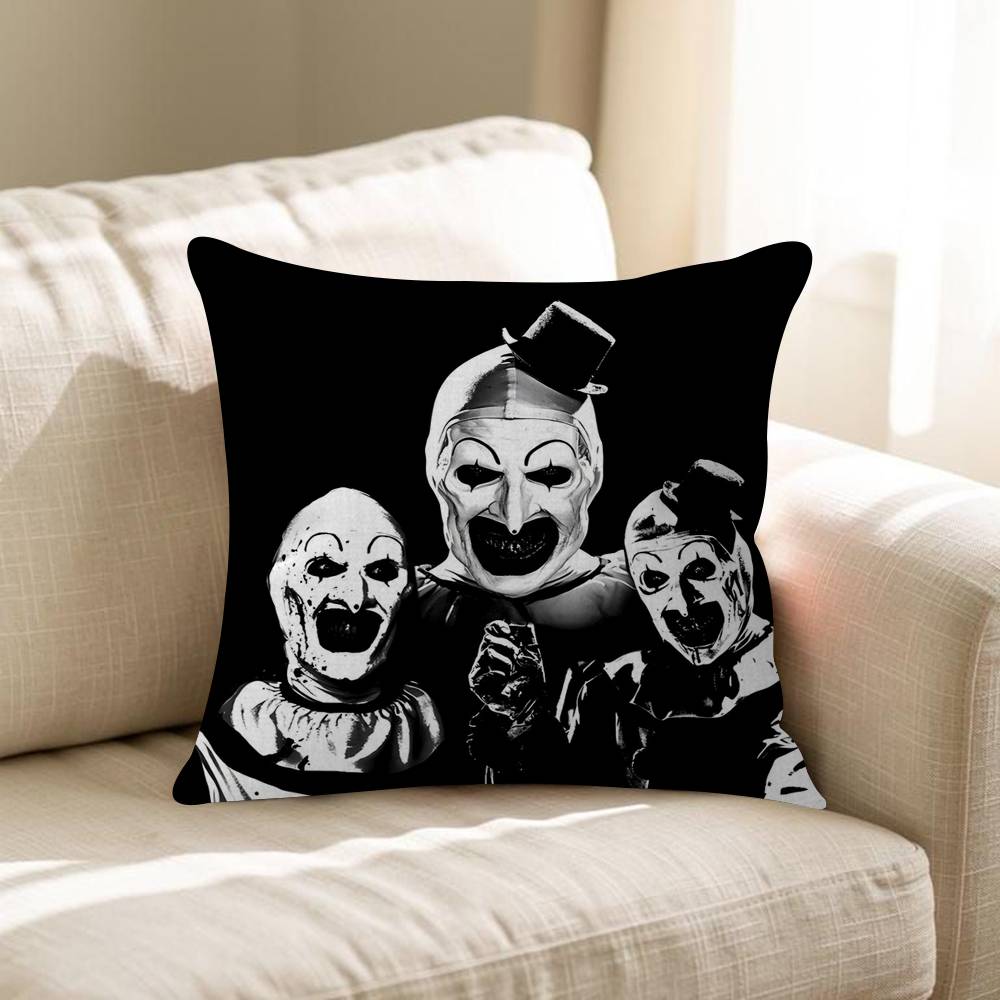 Movie TTerrifier 2 3 HHorror Clown Personalized Pillow Cover Kids Bedroom Wild Party Decor Pillowcase Kid Birthday Shower Gift