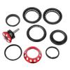 Bearing Headset Metal Colorful Drop Shape Tapered Head Tube Bowl Set for Mountain Bikes Dead Fly BicyclesRed