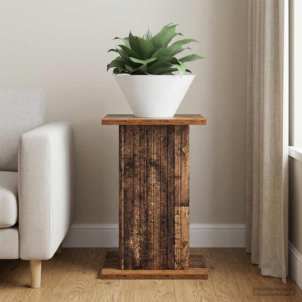 Plant Stand Reclaimed Wood Look 30.5 x 30 x 43 cm Engineered Wood