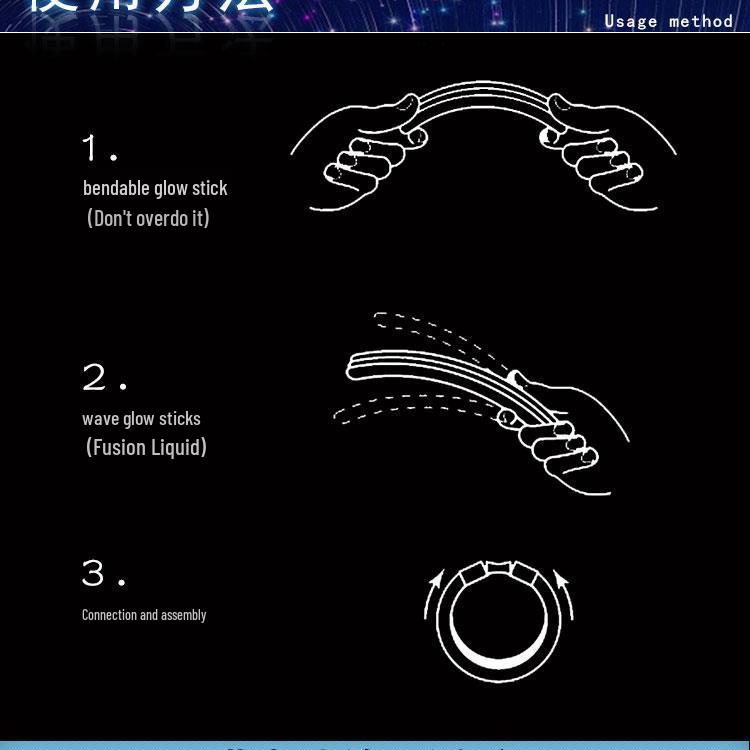 Siebenfarbig blinkendes Leuchtarmband Spielzeug