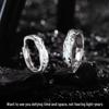 Light Year Luminous Sterling Silver Couple Rings - Exquisite Open Design