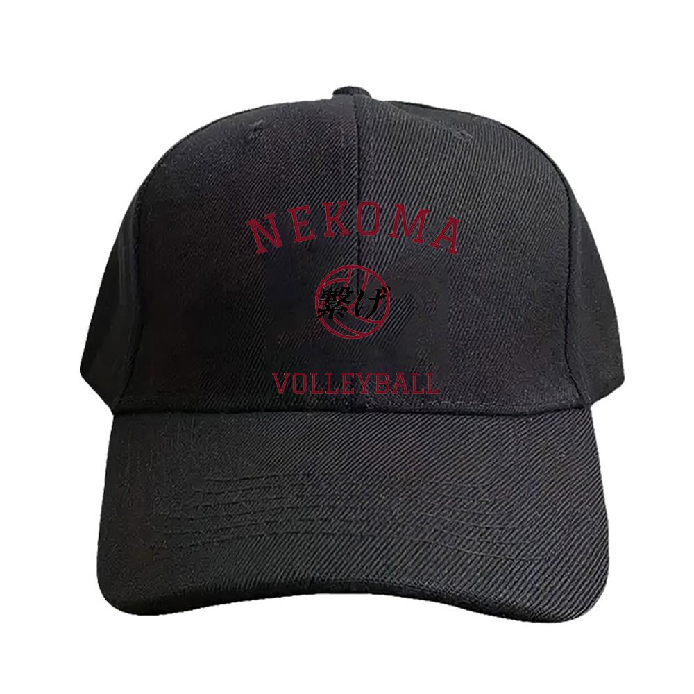 Haikyuu Nekoma Volleyball Summer Woman Man Adult Peaked Hat Fashion Casual Adjustable Funny Dad Printed Baseball Caps